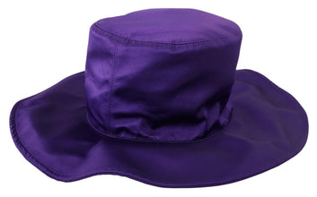 Purple Silk Stretch Top Hat Dolce & Gabbana