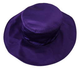 Purple Silk Stretch Top Hat Dolce & Gabbana
