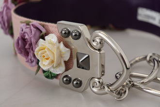 Multicolor Floral Appliques Metal Shoulder Strap Dolce & Gabbana
