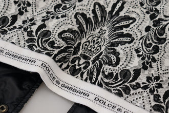 White Floral Whole Head Wrap One Size Cotton Hat Dolce & Gabbana