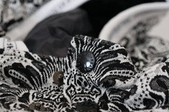 White Floral Whole Head Wrap One Size Cotton Hat Dolce & Gabbana