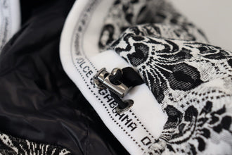 White Floral Whole Head Wrap One Size Cotton Hat Dolce & Gabbana