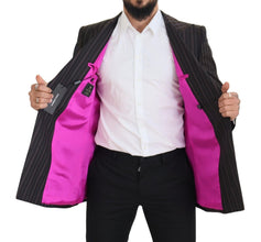 Multicolor Patchwork Stripes SICILIA Blazer Dolce & Gabbana