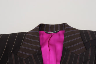 Multicolor Patchwork Stripes SICILIA Blazer Dolce & Gabbana