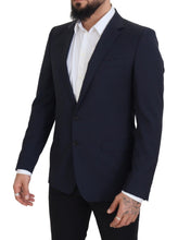 Dark Blue Wool Single Breasted MARTINI Blazer Dolce & Gabbana