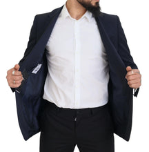 Dark Blue Wool Single Breasted MARTINI Blazer Dolce & Gabbana