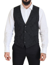 Black Floral Brocade 2 Piece MARTINI Suit Dolce & Gabbana