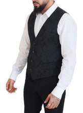 Black Floral Brocade 2 Piece MARTINI Suit Dolce & Gabbana