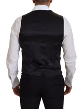 Black Virgin Wool Waistcoat Formal Dress Vest Dolce & Gabbana
