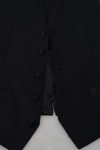 Black Virgin Wool Waistcoat Formal Dress Vest Dolce & Gabbana
