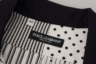White Black Patterned Button Down Shirt Dolce & Gabbana