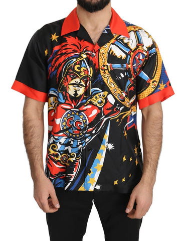 Multicolor Printed Short Sleeves Casual Shirt Dolce & Gabbana