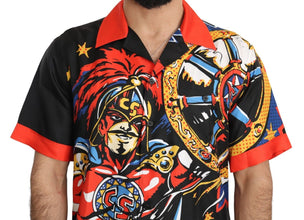Multicolor Printed Short Sleeves Casual Shirt Dolce & Gabbana