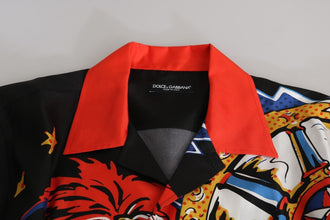 Multicolor Printed Short Sleeves Casual Shirt Dolce & Gabbana