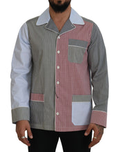 Multicolor Patchwork Cotton Long Sleeves Shirt Dolce & Gabbana