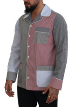 Multicolor Patchwork Cotton Long Sleeves Shirt Dolce & Gabbana