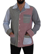 Multicolor Patchwork Cotton Long Sleeves Shirt Dolce & Gabbana
