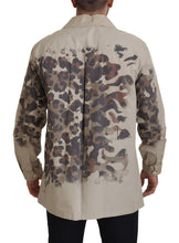 Beige Camouflage Cotton Long Sleeves Shirt Dolce & Gabbana
