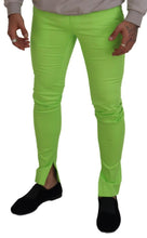 Light Green Cotton Skinny Men Trousers Pants Dolce & Gabbana