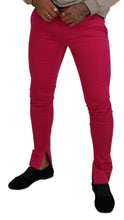 Pink Zipper Buckle Waist Trousers Pants Dolce & Gabbana