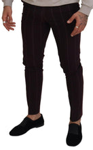Brown Striped Men Trousers Cotton Pants Dolce & Gabbana