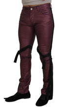 Magenta Cotton Men Casual Harness Denim Jeans Dolce & Gabbana