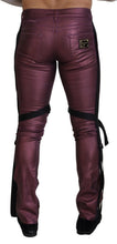 Magenta Cotton Men Casual Harness Denim Jeans Dolce & Gabbana