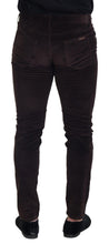 Brown Corduroy Men Casual Trouser Pants Dolce & Gabbana