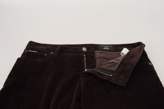 Brown Corduroy Men Casual Trouser Pants Dolce & Gabbana