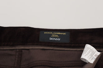 Brown Corduroy Men Casual Trouser Pants Dolce & Gabbana