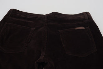 Brown Corduroy Men Casual Trouser Pants Dolce & Gabbana