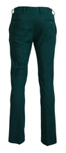 Green Straight Fit Men Formal Trousers Pants BENCIVENGA