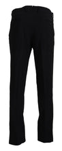 Black Straight Fit Men Formal Trousers Pants BENCIVENGA