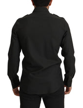 Dark Green Cotton Slim Fit Casual Men Shirt Dolce & Gabbana