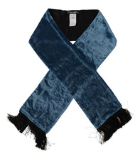 Blue Velvet Solid Neck Warmer Men's Shawl Scarf Dolce & Gabbana