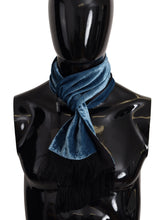 Blue Velvet Solid Neck Warmer Men's Shawl Scarf Dolce & Gabbana