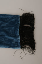 Blue Velvet Solid Neck Warmer Men's Shawl Scarf Dolce & Gabbana