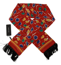 Multicolor DG Umbrellas Print Shawl Fringe Scarf Dolce & Gabbana