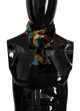 Multicolor DG Logo Print Shawl Wrap Fringe Scarf Dolce & Gabbana