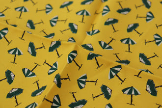Yellow Printed DG Logo Square Mens Handkerchief Scarf Dolce & Gabbana