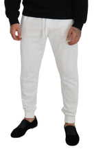 White Sport Logo Cotton Sweatpants Trousers Pants Dolce & Gabbana