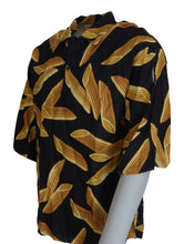 Black Casual Penne Rigate Linen Casual Shirt Dolce & Gabbana
