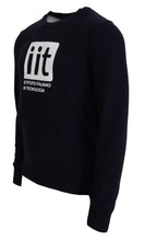 Blue Cashmere iit Print Pullover Sweater Dolce & Gabbana