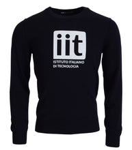 Blue Cashmere iit Print Pullover Sweater Dolce & Gabbana
