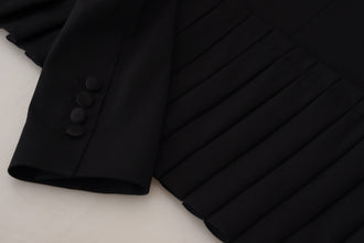Black Single Breasted Fit Blazer Wool Jacket Dolce & Gabbana