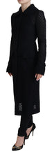Black Button Down Long Blazer Cotton Jacket Dolce & Gabbana