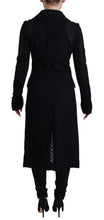 Black Button Down Long Blazer Cotton Jacket Dolce & Gabbana