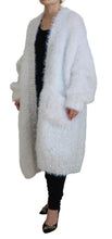 White Long Sleeves Fringes Cardigan Jacket Dolce & Gabbana