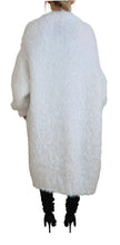 White Long Sleeves Fringes Cardigan Jacket Dolce & Gabbana