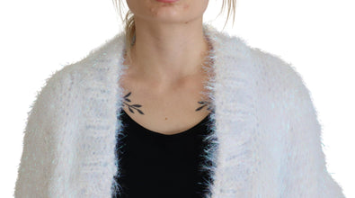White Long Sleeves Fringes Cardigan Jacket Dolce & Gabbana